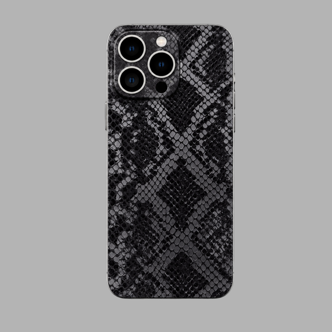 3D Black Snakeskin Texture Phone Skin | Precision Cut